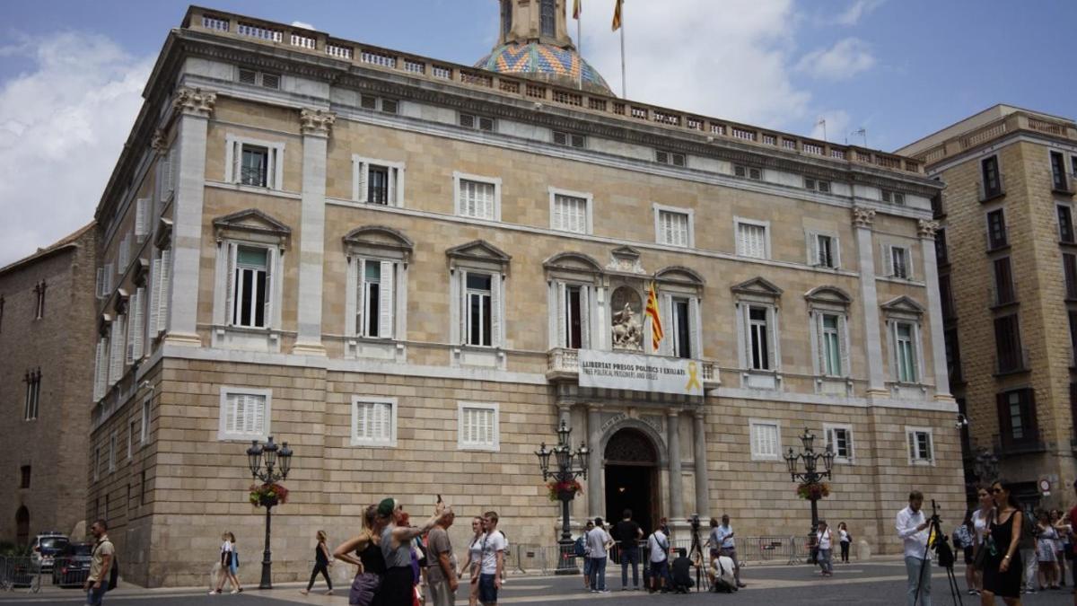 El Palau de la Generalitat, este martes.