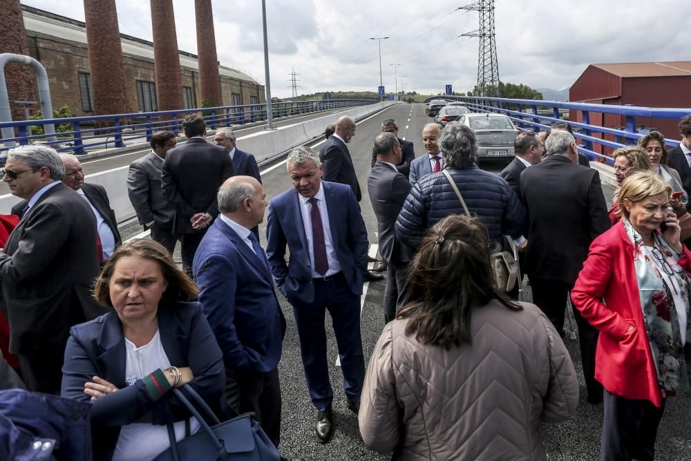 Inauguración del viaducto en homenaje a Daniel Alonso que da acceso al PEPA