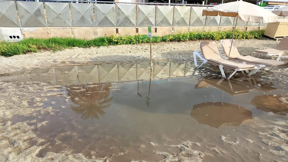 Vertido de aguas fecales en es Pouet.