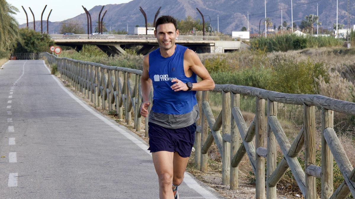 Raúl Bastida, durante un entrenamiento