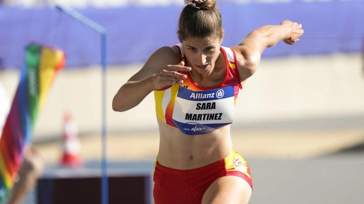 Sara Martínez revalida en París la plata de salto de longitud