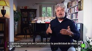 Beppe Grillo, a casa seva a Gènova (’La Sexta columna’).