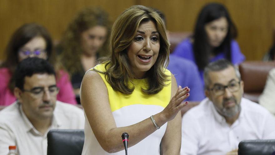 Díaz, en su comparecencia en el Parlamento andaluz.