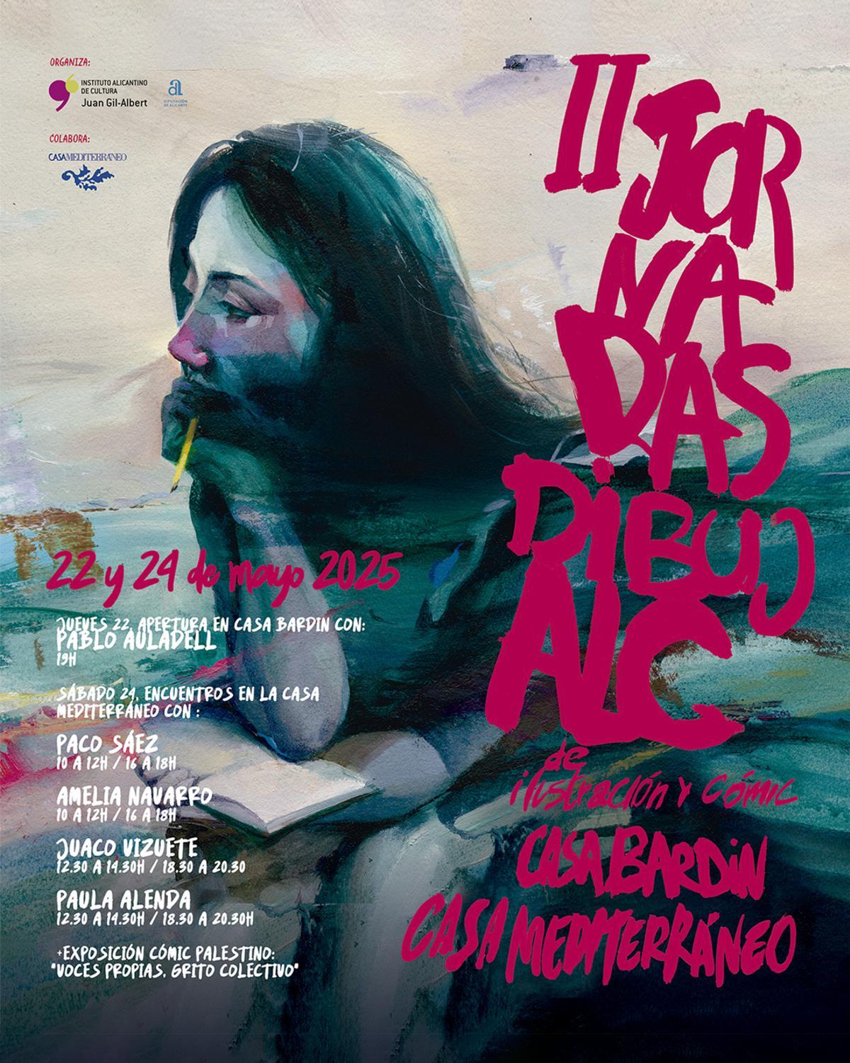 Cartel de DibujALC, realizado por Mario-Paul Martínez