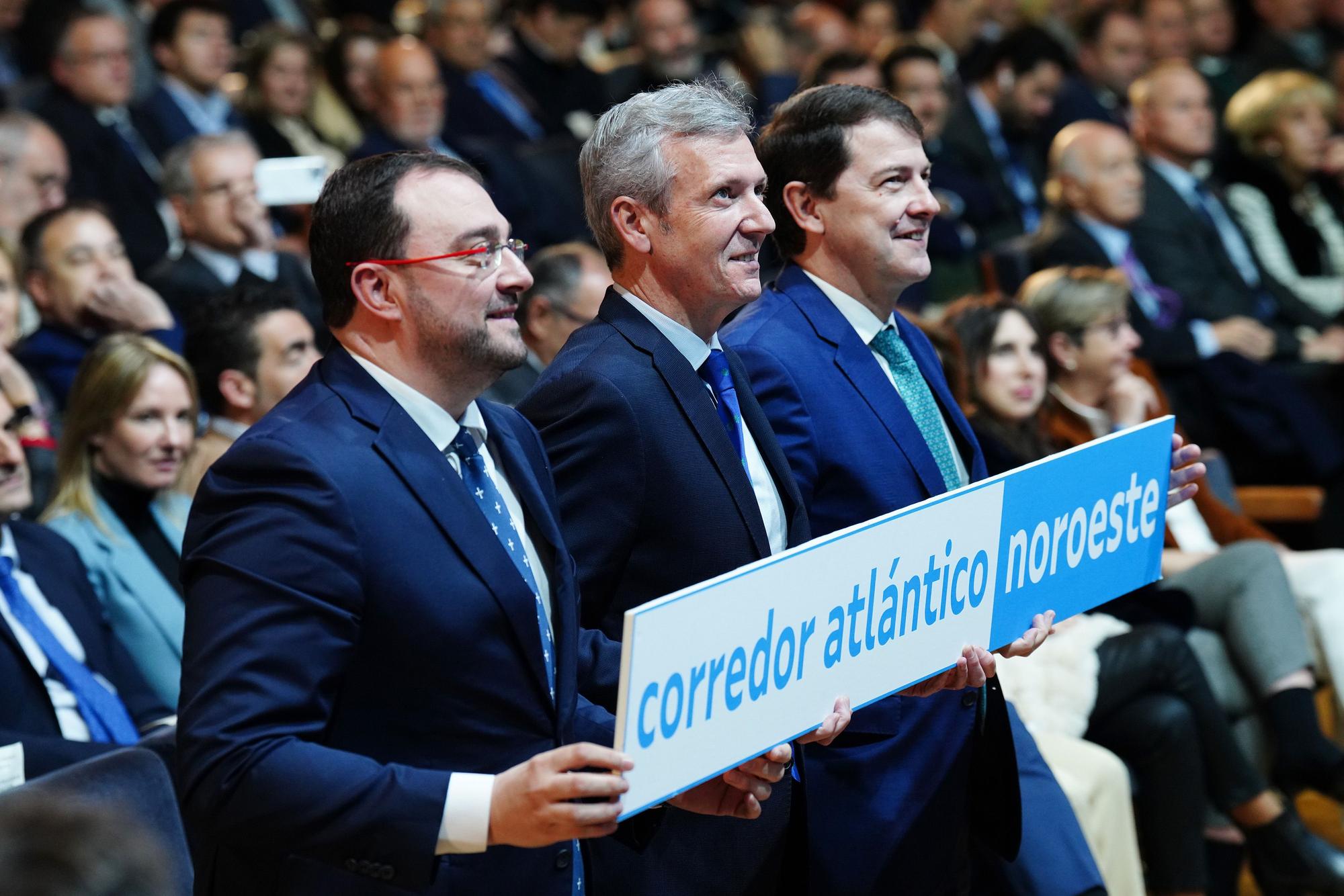 Así fue la cumbre para reivindicar el impulso del Corredor Atlántico en Santiago de Compostela