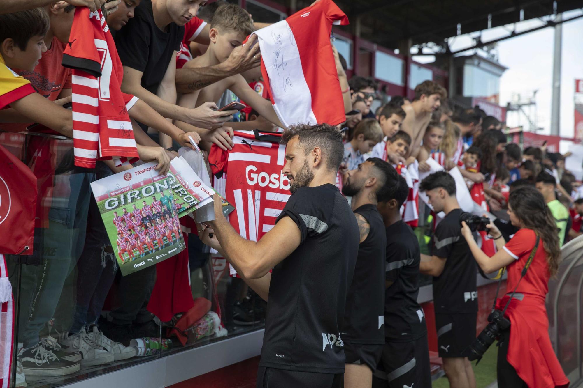 Entrenament obert del Girona FC a Montilivi per les Fires de Girona