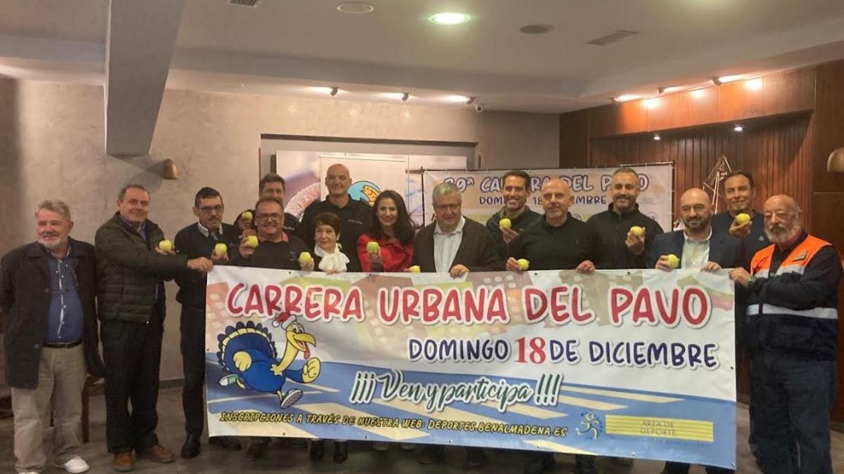 Presentación de la  carrera del pavo de Benalmádena