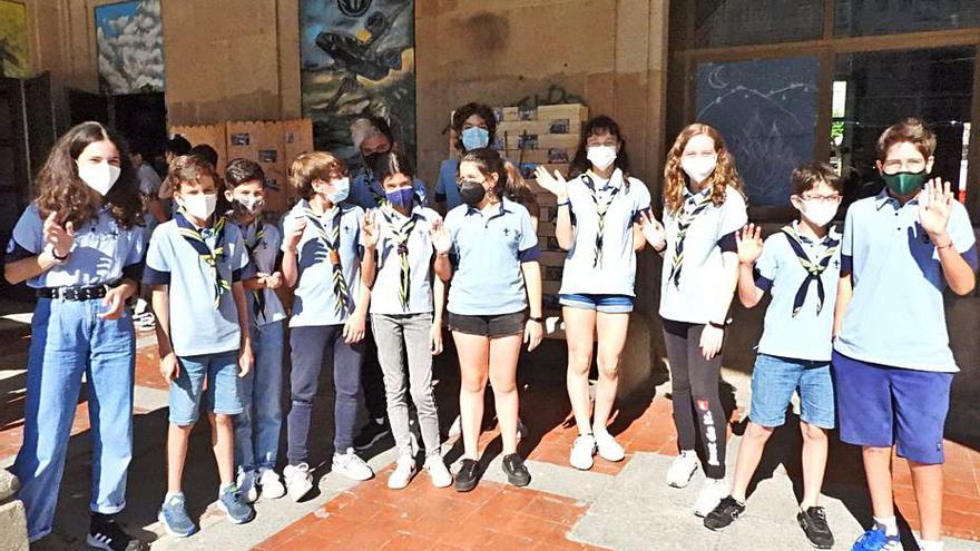 Los scouts ourensanos dan una nueva vida a la estación ferroviaria de San Francisco