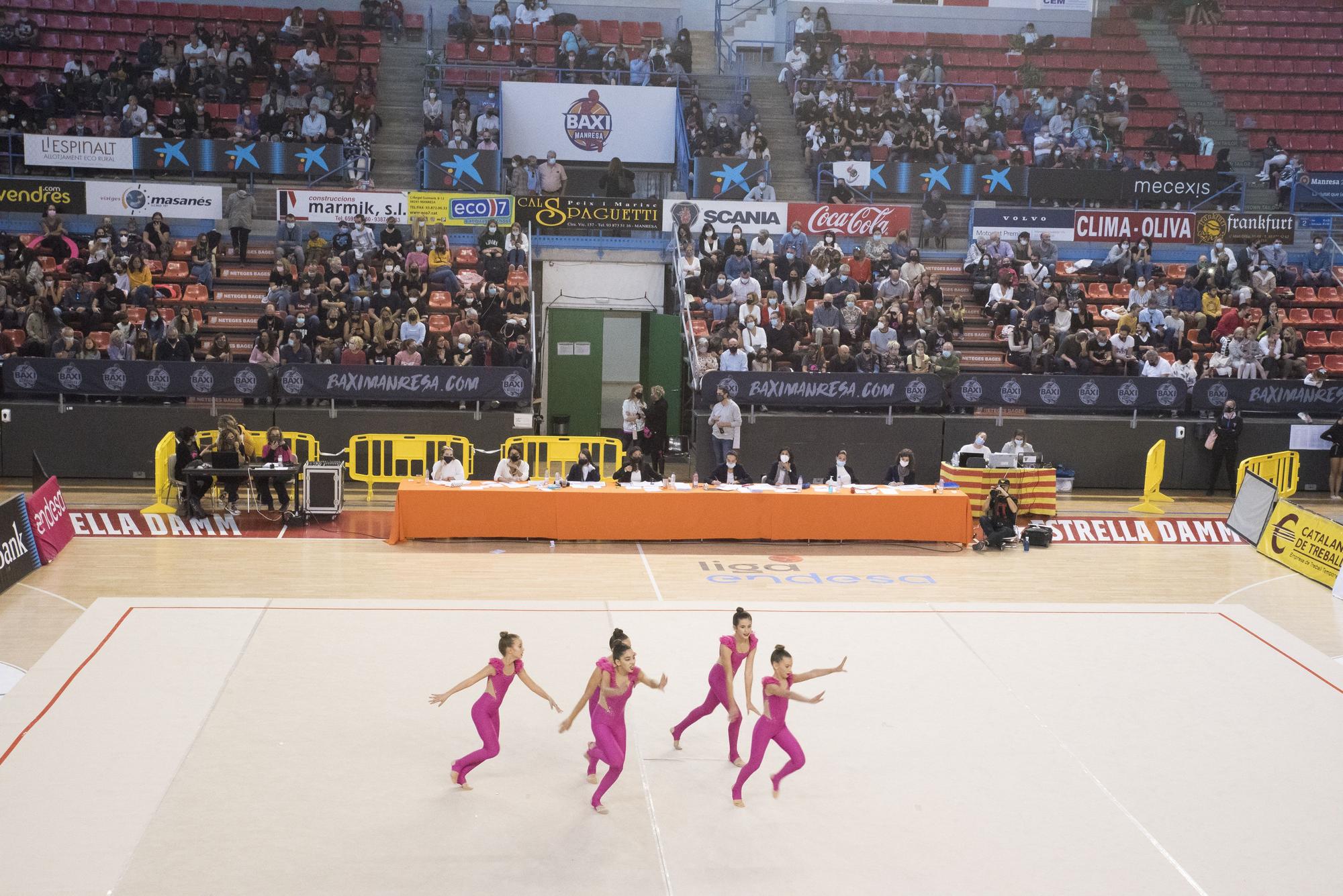 La Copa Catalana de gimnàstica rítmica aplega 800 espectadors al Nou Congost