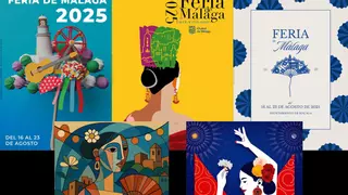 Estos son los cinco carteles finalistas para la Feria de Málaga de 2025