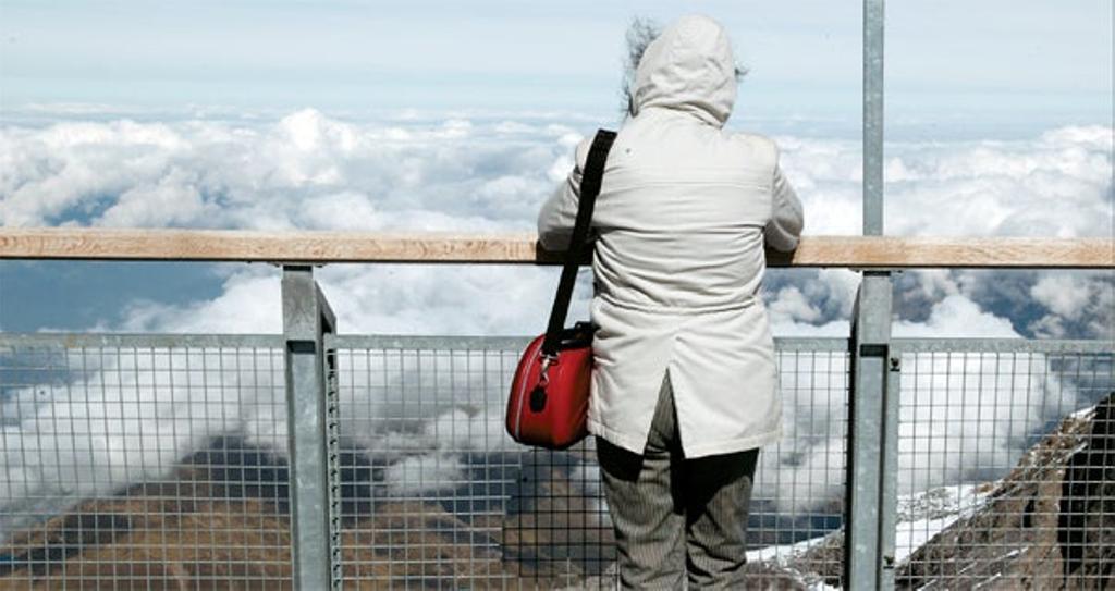 La terraza del Sphinx, en el Jungfrau.