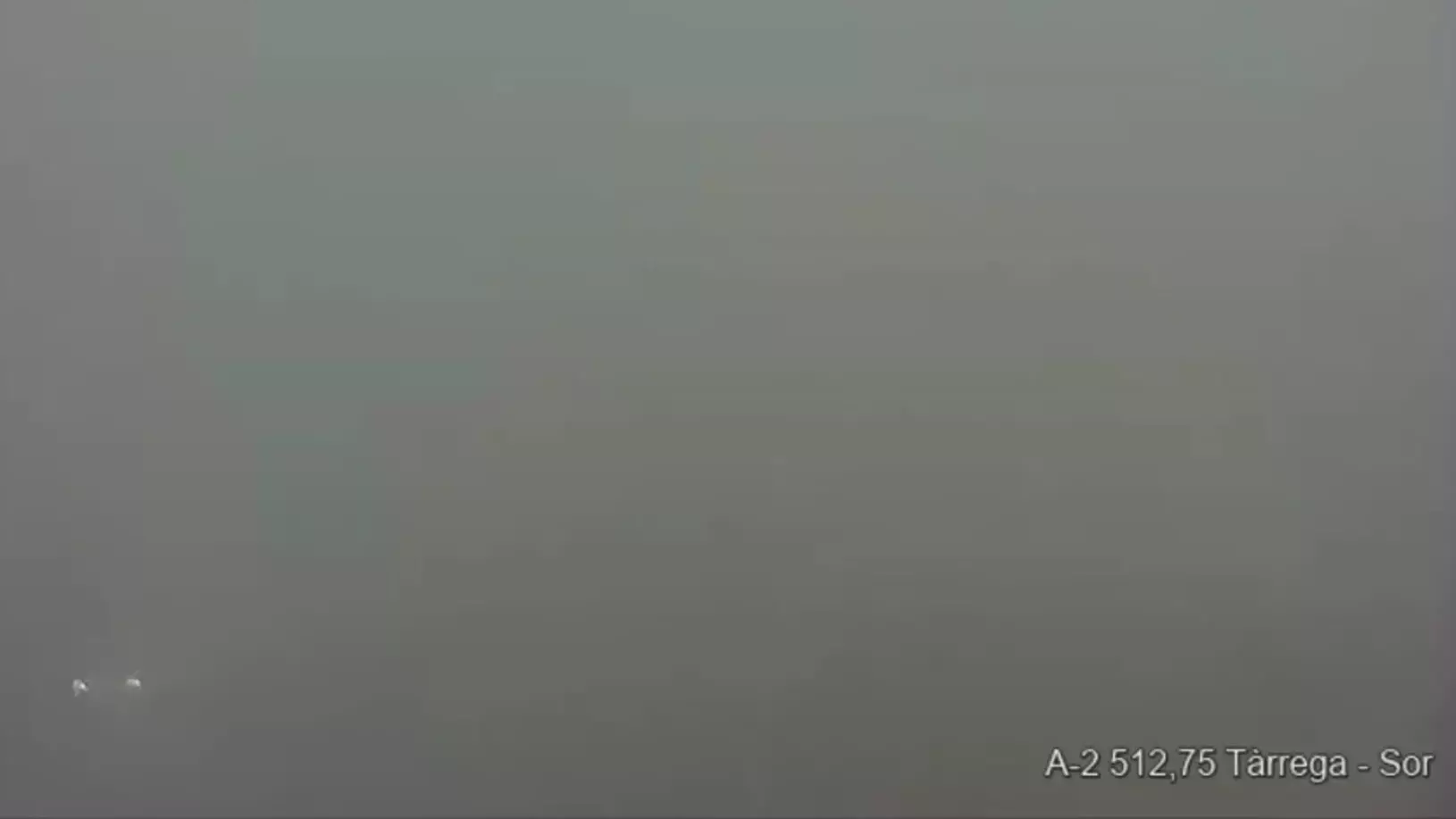 La niebla reduce la visibilidad en la A-2 entre Tàrrega y Granyanella