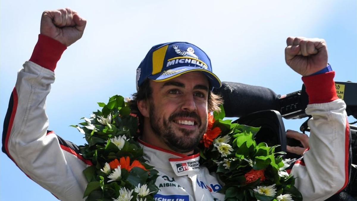 Alonso, pletórico tras ganar en Le Mans