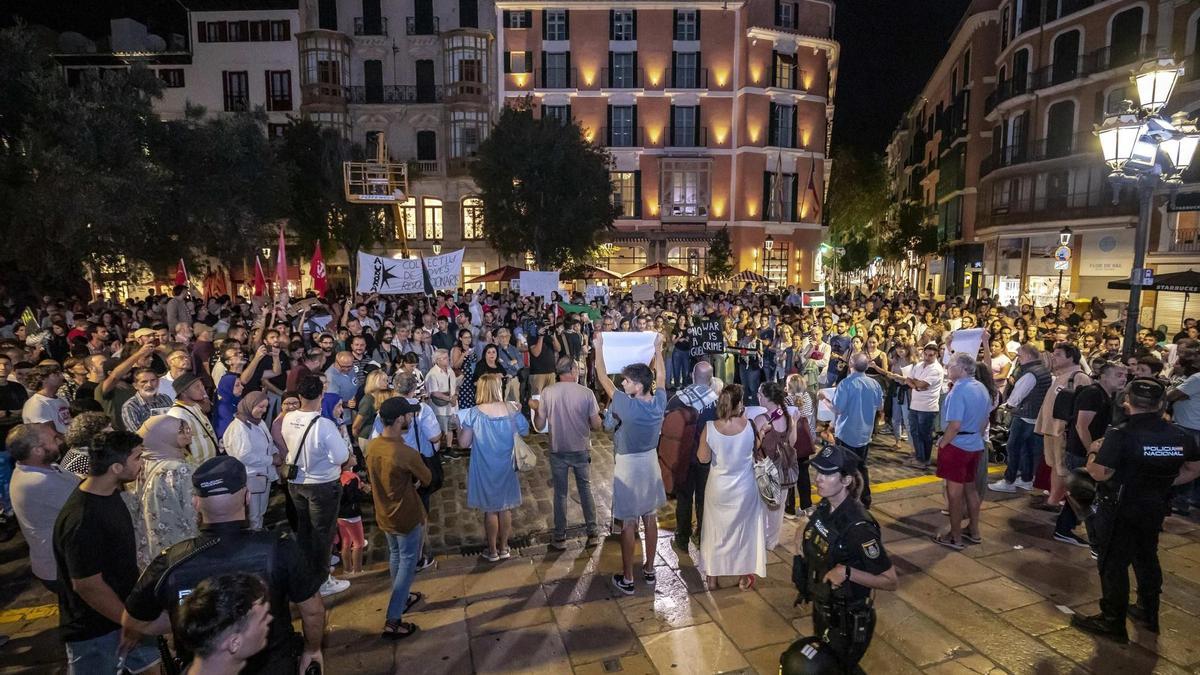 500 Menschen beteiligen sich an Pro-Palästina-Demo in Palma.