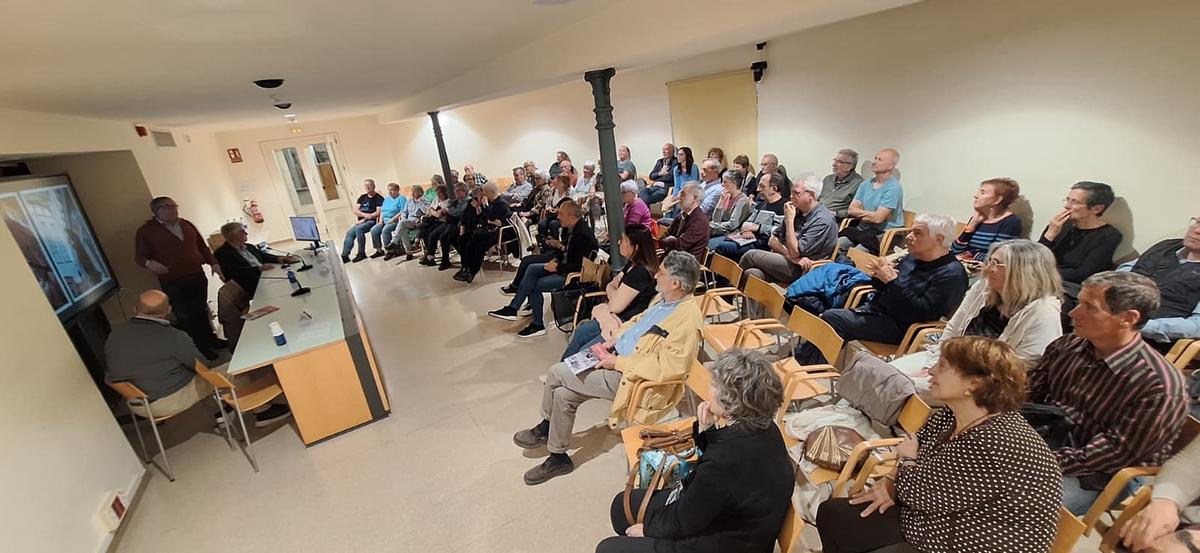 Un moment de la presentació del llibre, ahir