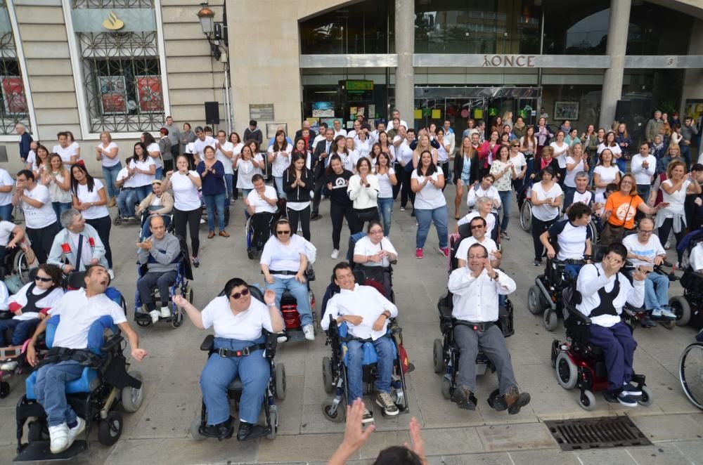 ''Flashmob'' de Aspace: Día Parálisis Cerebral