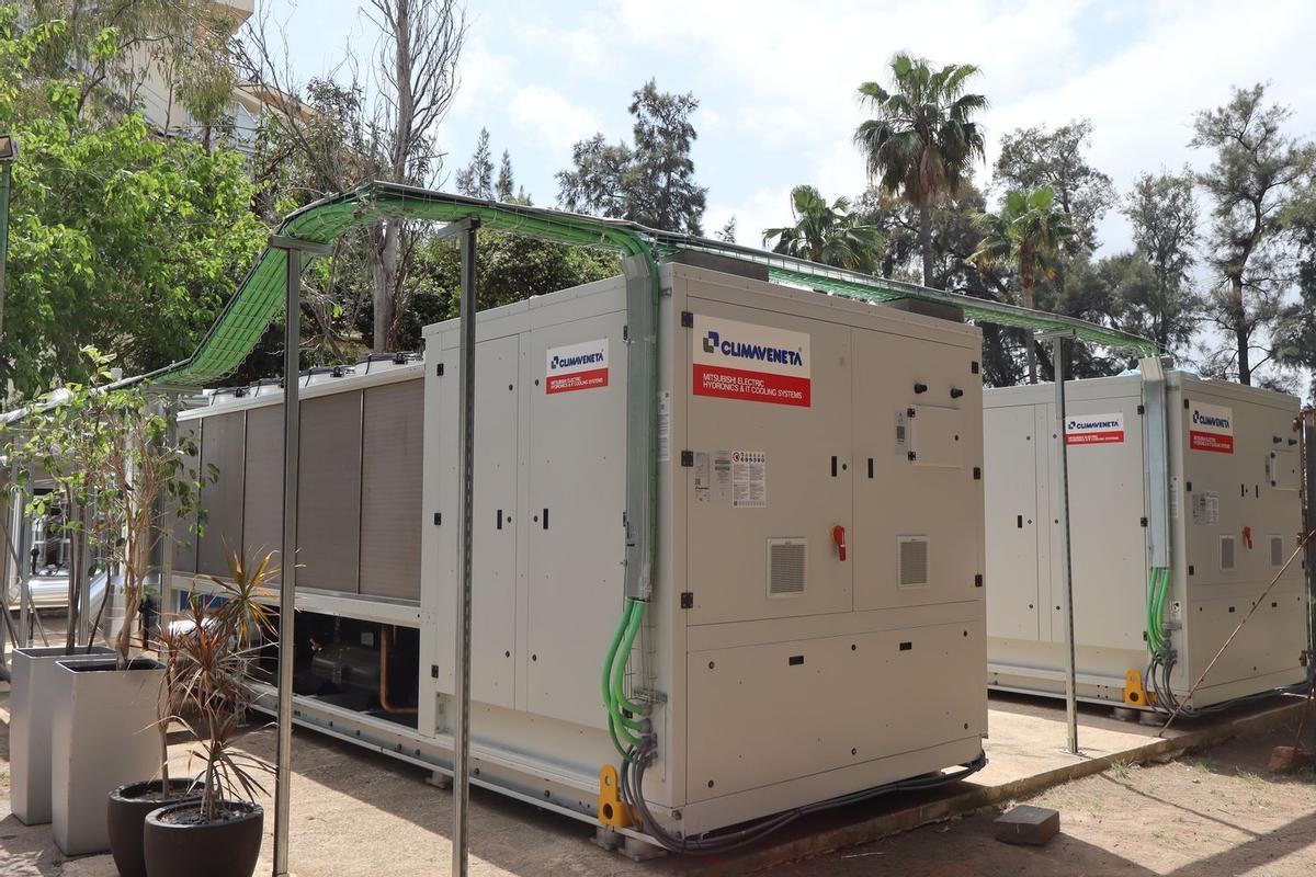 Imagen de la instalación que permite optimizar la climatización de toda la infraestructura hotelera.