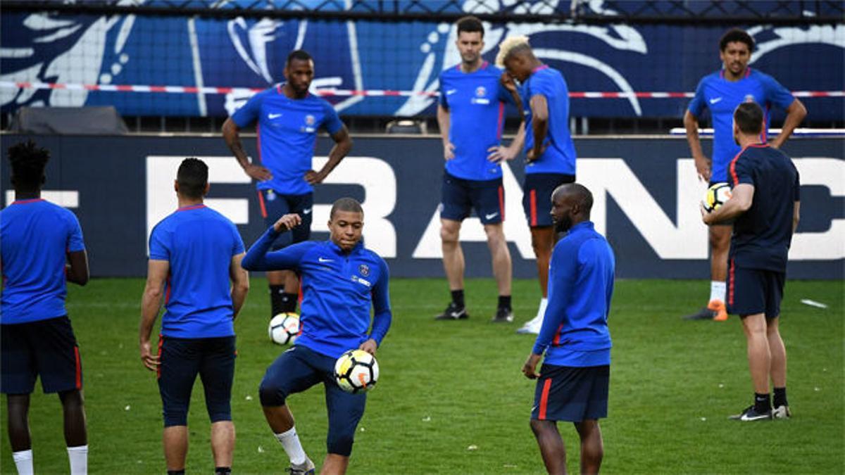 El PSG preparado para la final de la Copa francesa