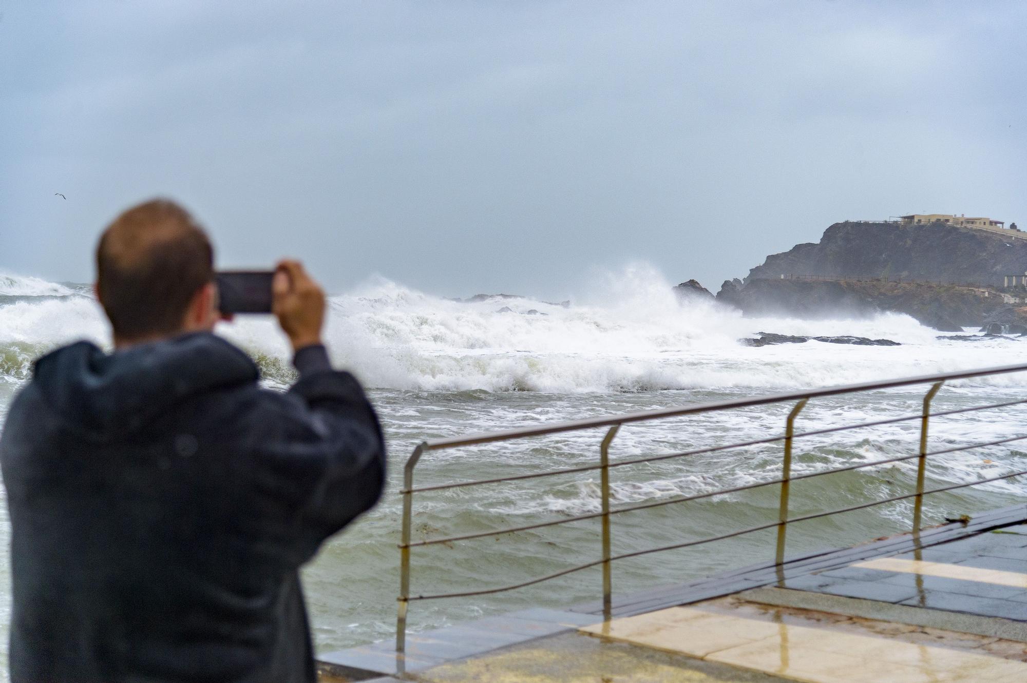 Así ha sido el temporal en Cabo de Palos y La Manga