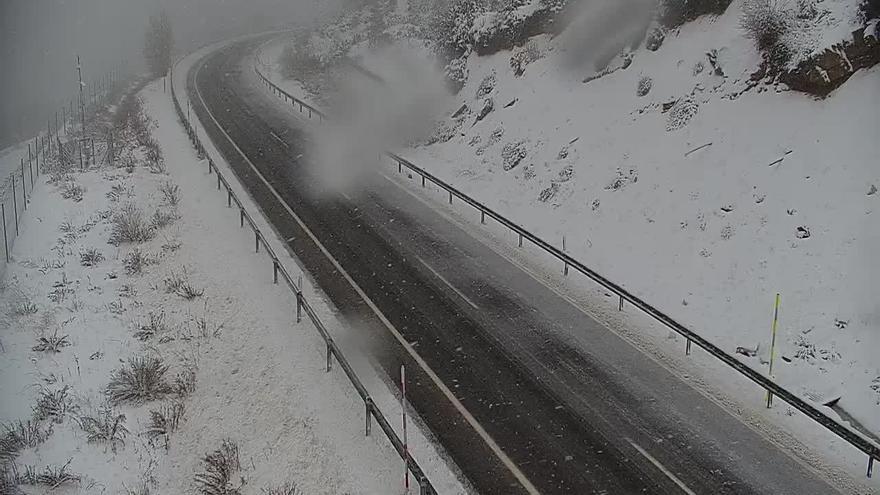 La borrasca ‘Mónica’ azota a Huesca y Teruel con afecciones en 30 carreteras