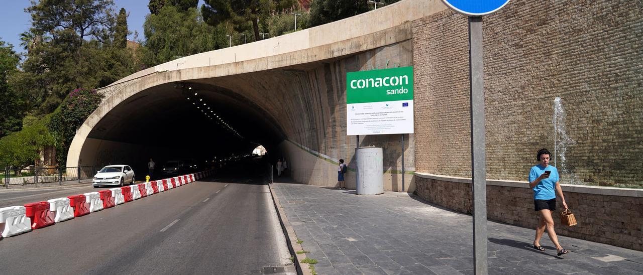 Inicio de las obras de insonorización del túnel de la Alcazaba