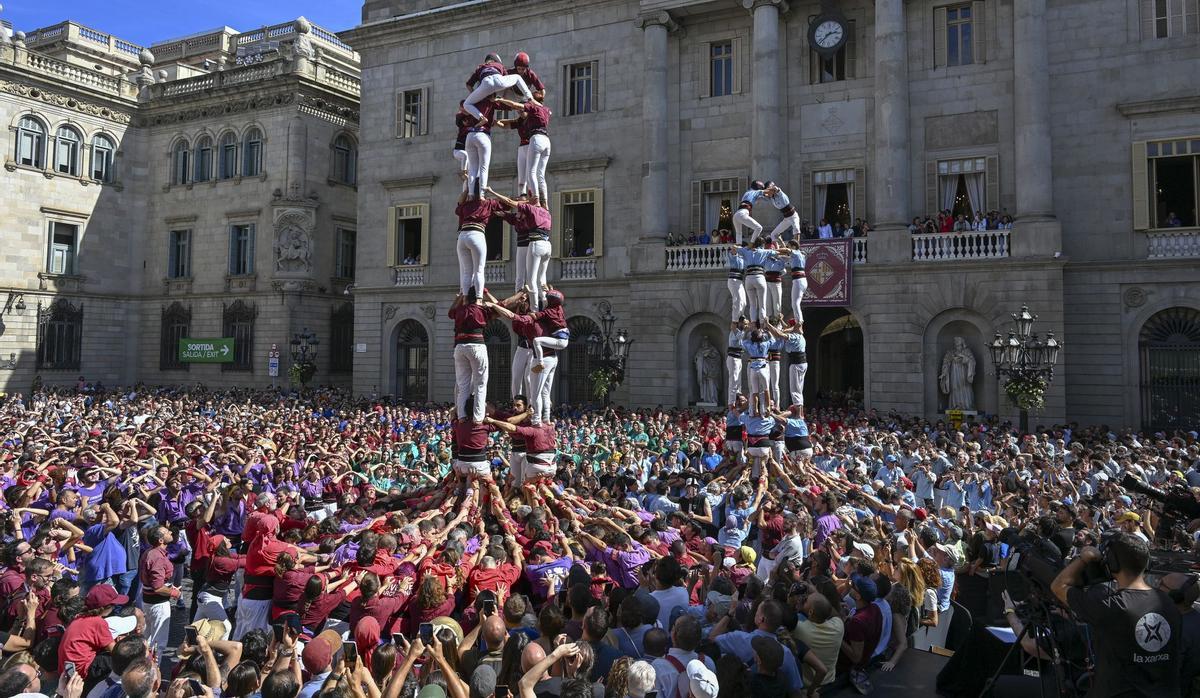 La Diada Castellera de la Mercè reúne las ocho colles de Barcelona