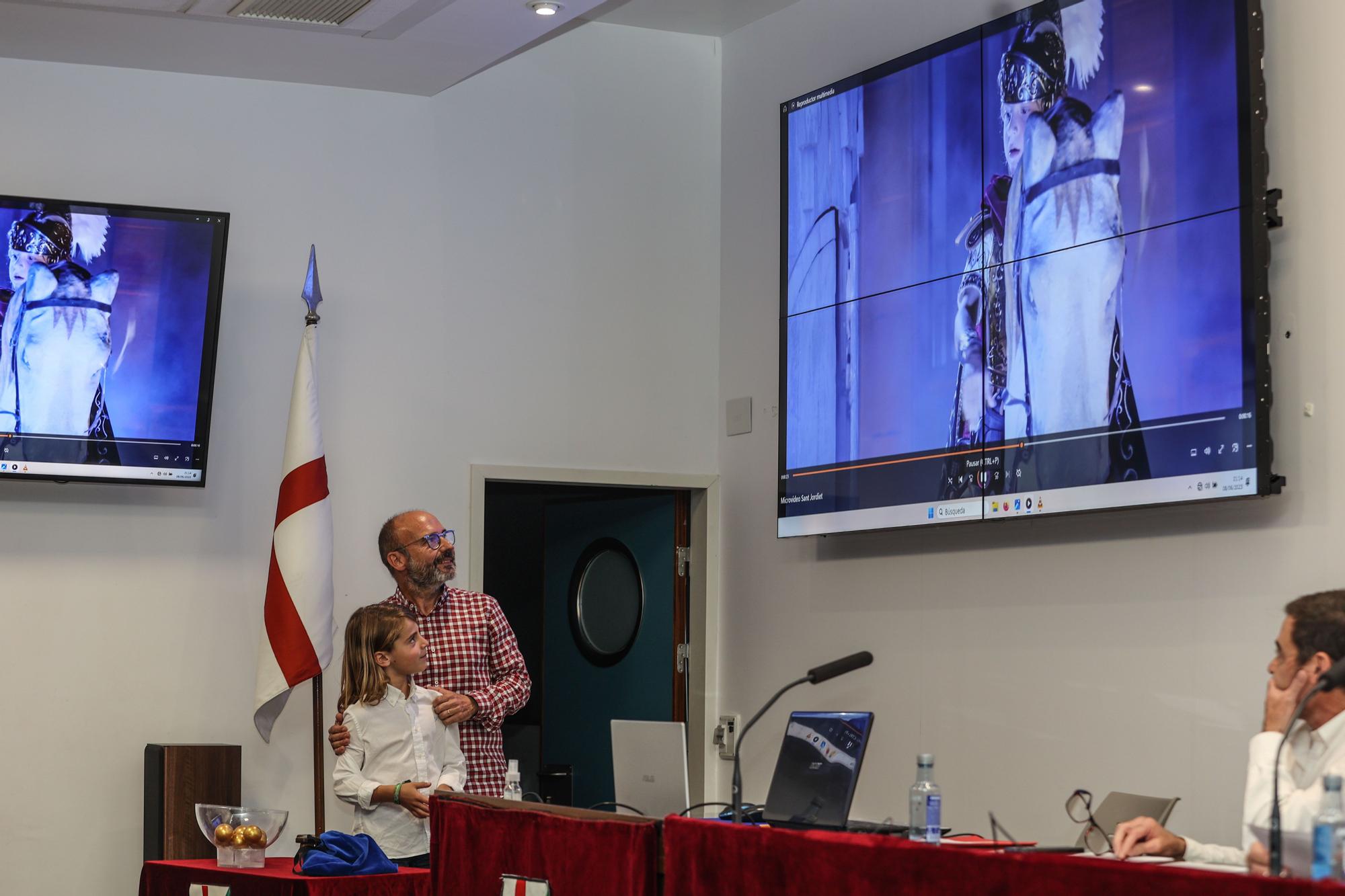 Mauro Abellán Bravo, de la filà Judíos, Sant Jordiet de las Fiestas de Alcoy de 2024