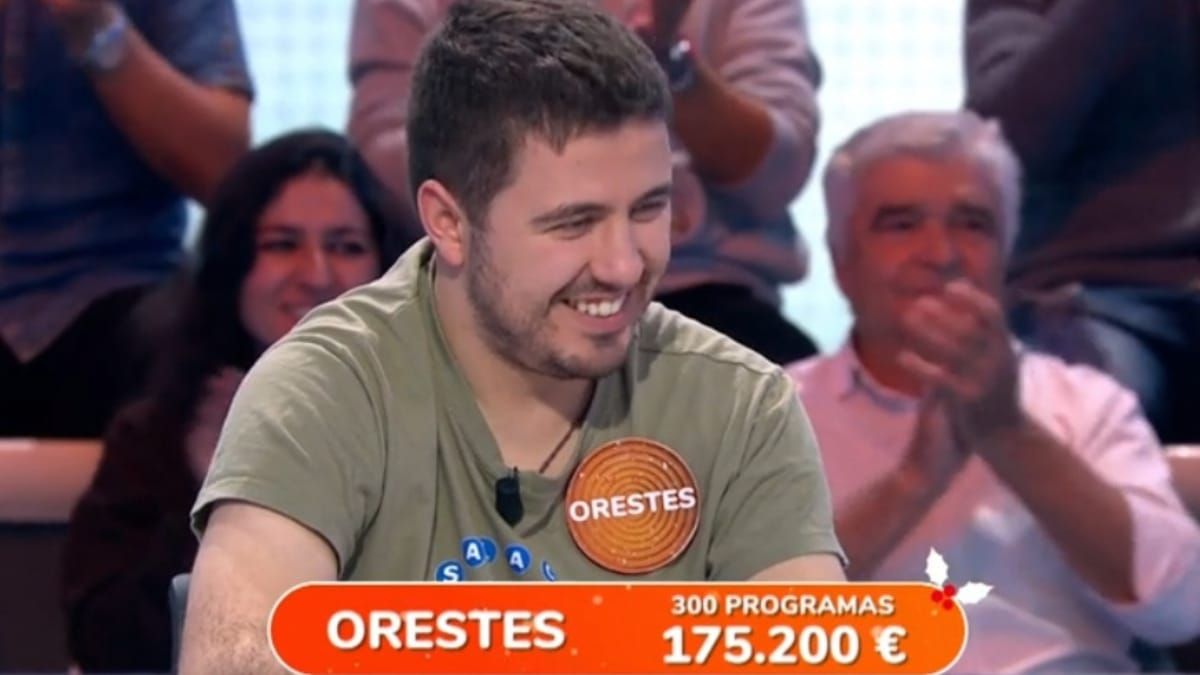 Orestes en su programa 300 de 'Pasapalabra'