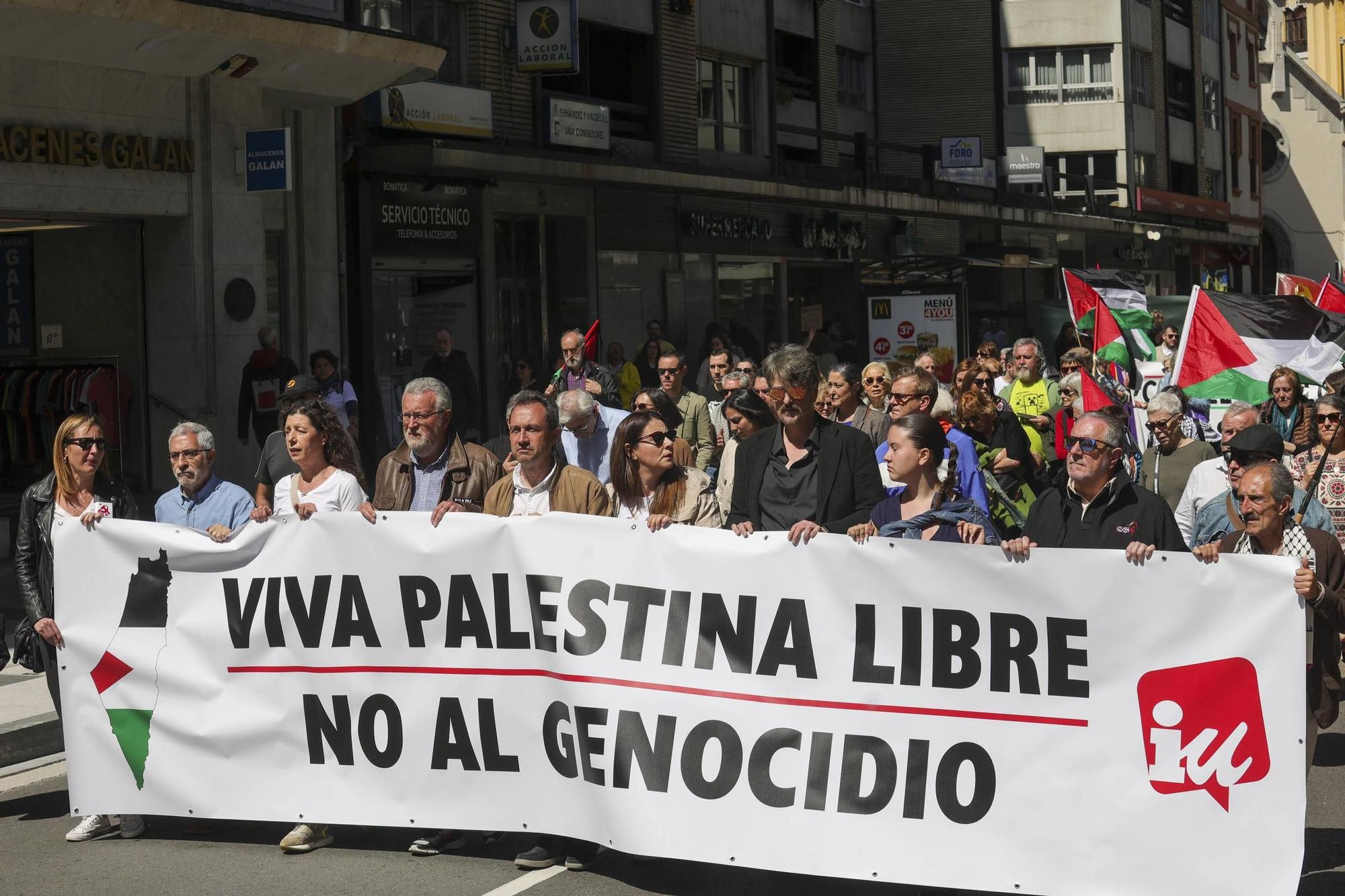 Asturias se manifiesta por una Palestina en paz