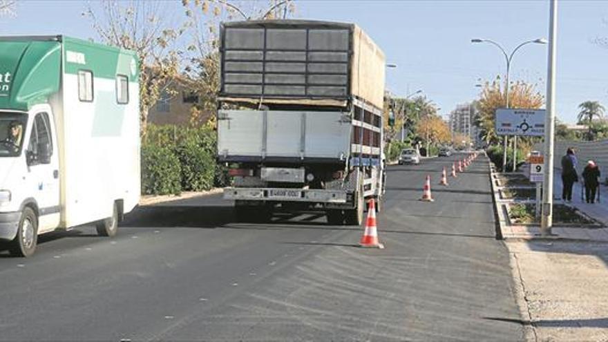 Quejas por el nuevo ancho del vial que une Burriana y les Alqueries