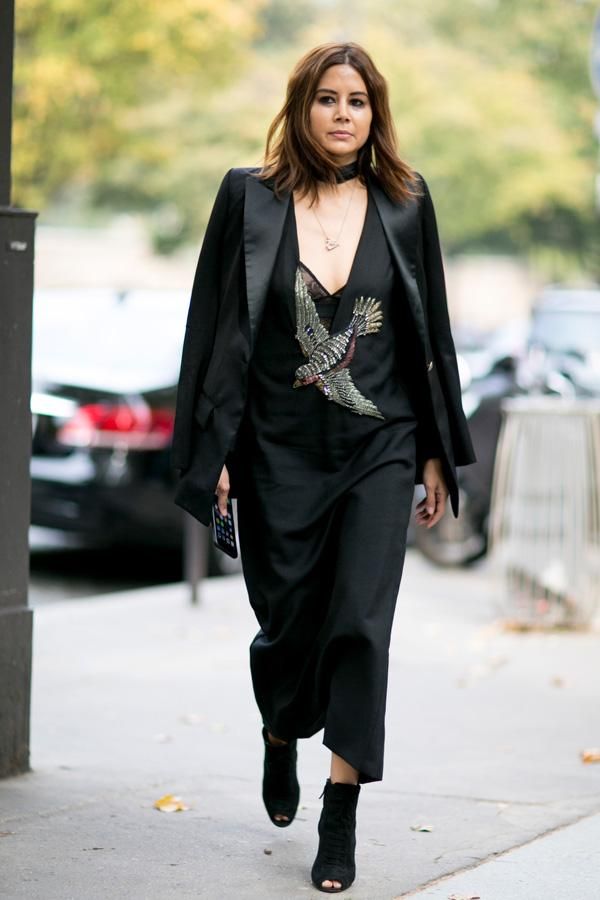 El look con pailletes de Christine Centenera