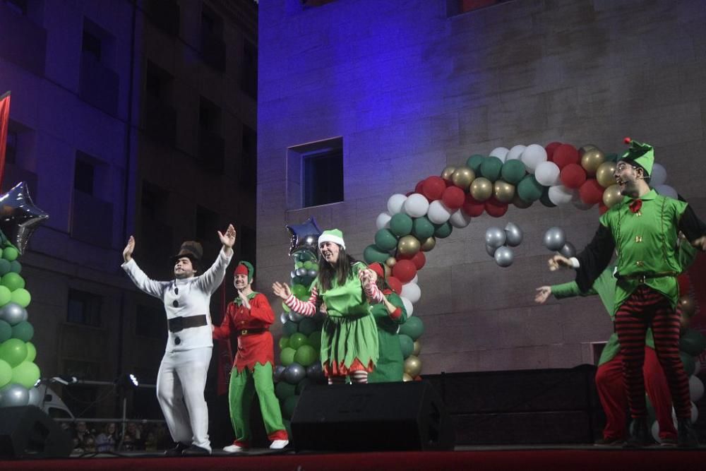 Así ha llegado Papa Noel a Murcia