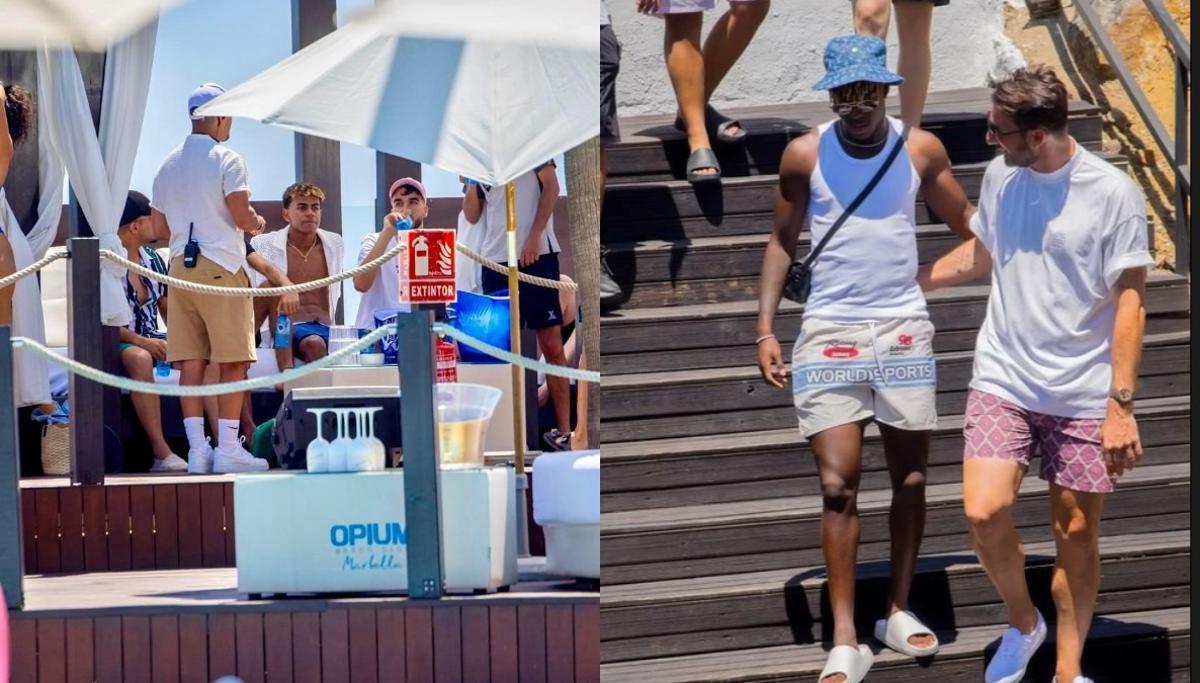 Lamine y Nico están compartiendo vacaciones