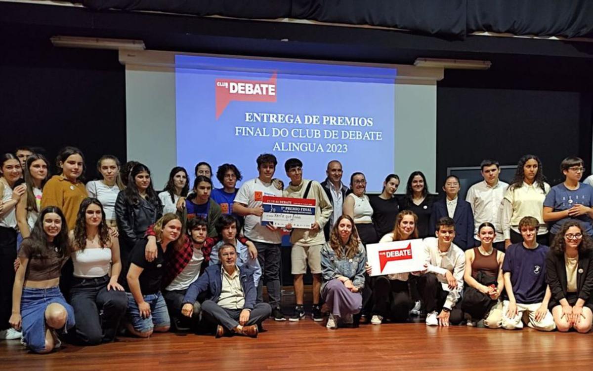 Finalistas do Club de Debate Alingua 2023 /cedida
