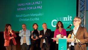 Christian Escribà, tras recibir el premio Gourmet de l’Any por Mones per la Pau.