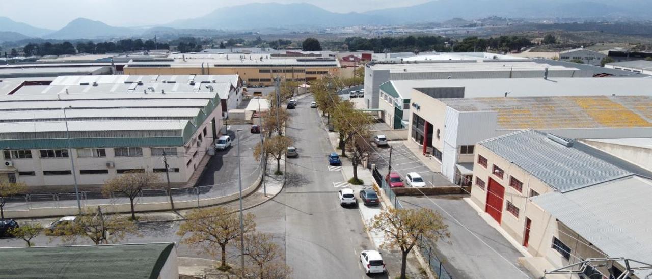 El polígono industrial de Campo Alto, en Elda. AXEL ÁLVAREZ