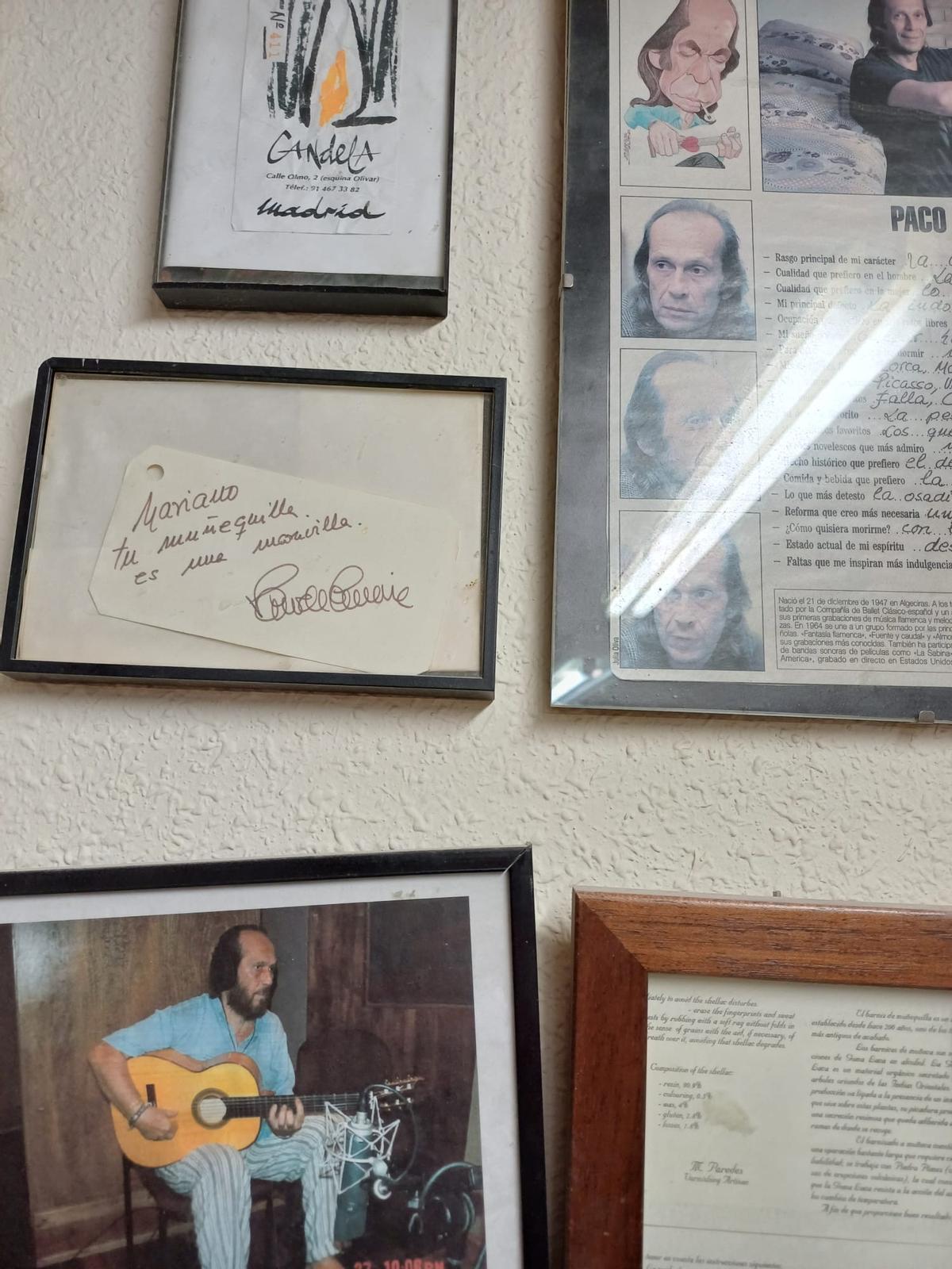 El taller de Mariano Paredes está lleno de recuerdos especiales