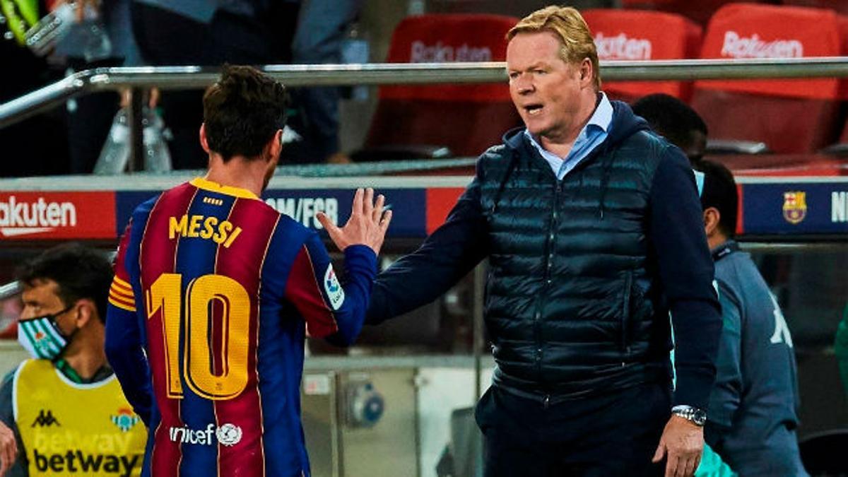 Koeman: "El Barça siempre será mejor equipo con Messi"