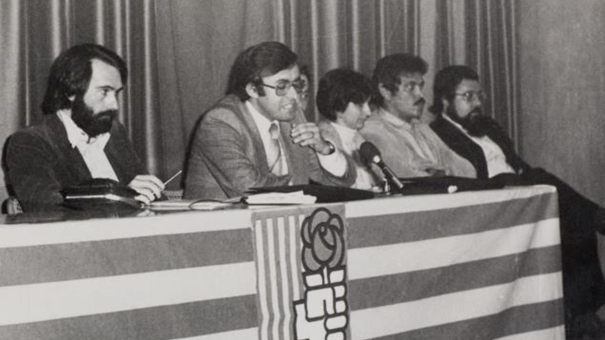 Joan Cornet, Jordi Marsal, Jordi Pérez Picas, Maria Oreto, José Empez i Manuel Caro, el 1979