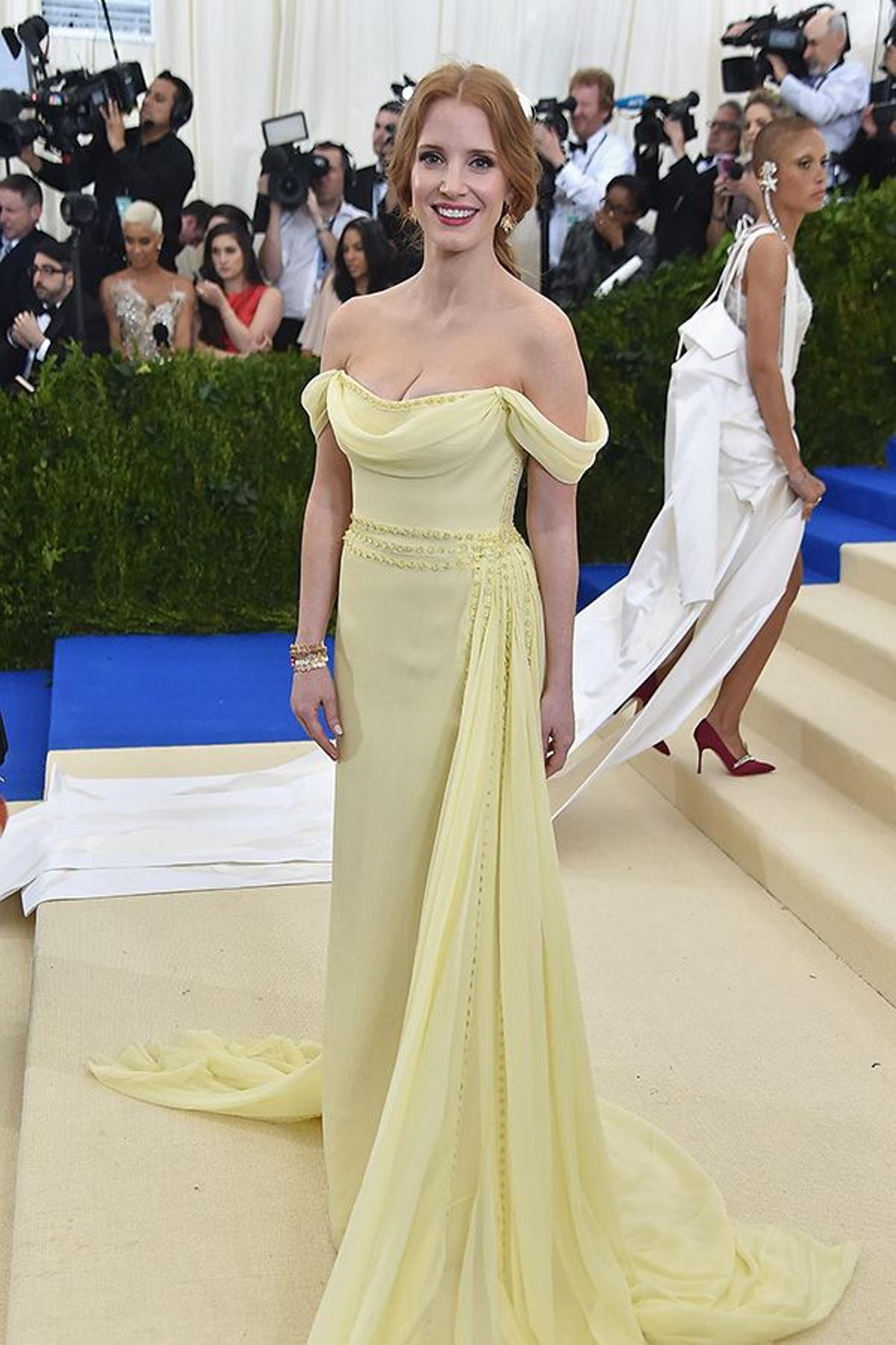 Jessica Chastain en la Gala Met