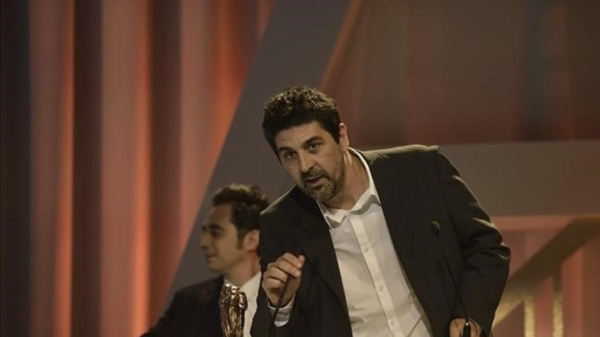 Cesc Gay y Tomàs Aragay reciben el premio al mejor guion por 'Truman'