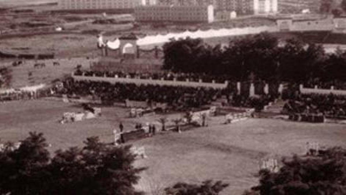 Campo Hípico de la Ciudad Deportiva en 1954.