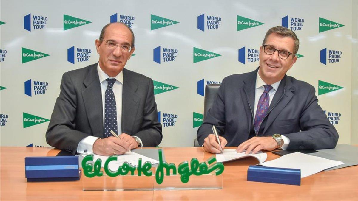 José Luis González Besada y José Luis Serrano en el momento de la firma del acuerdo