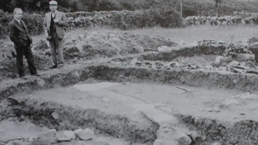 Plano xeral da escavación de Porta de Arcos realizada no ano 1973.   | // FOTOS: MUSEO PONTEVEDRA E L.S.L.