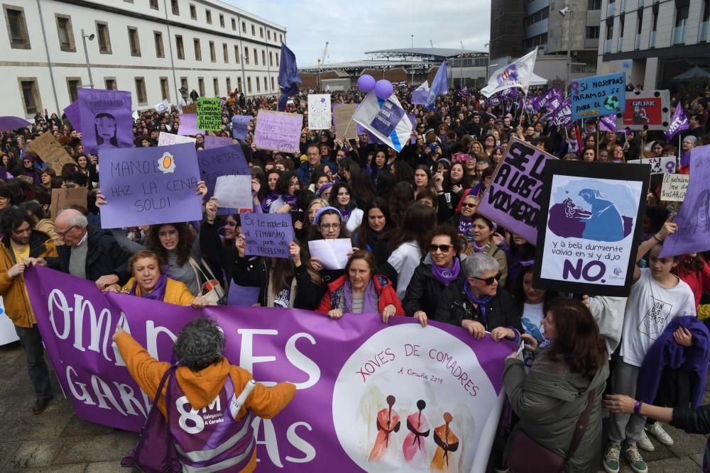 13.000 personas en el 8-M de A Coruña