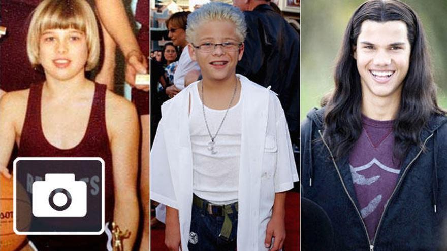 Brad Pitt, Jonathan Lipnicki y Taylor Lautner.