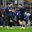 Los jugadores del Inter celebran el triunfo ante la Juventus