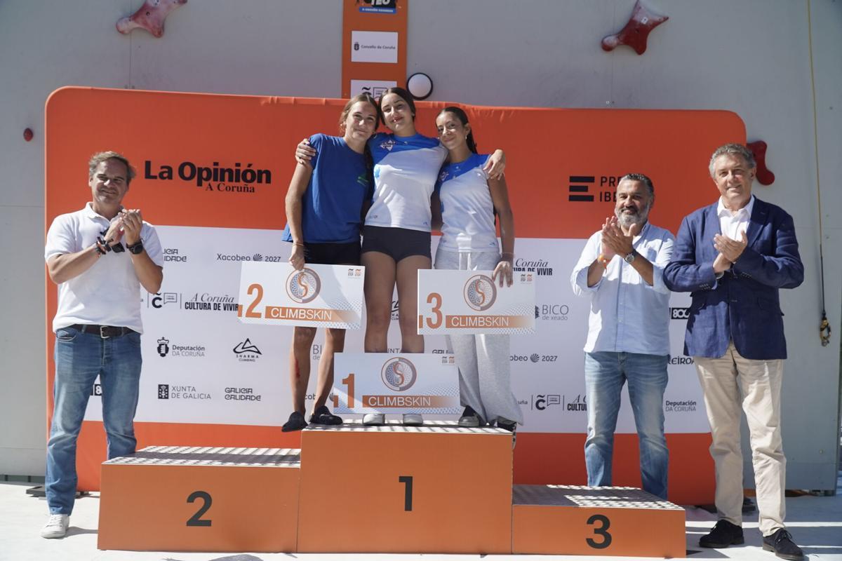 Final del Open juvenil de Escalada de Velocidad en GRAVITEO A Coruña Xacobeo