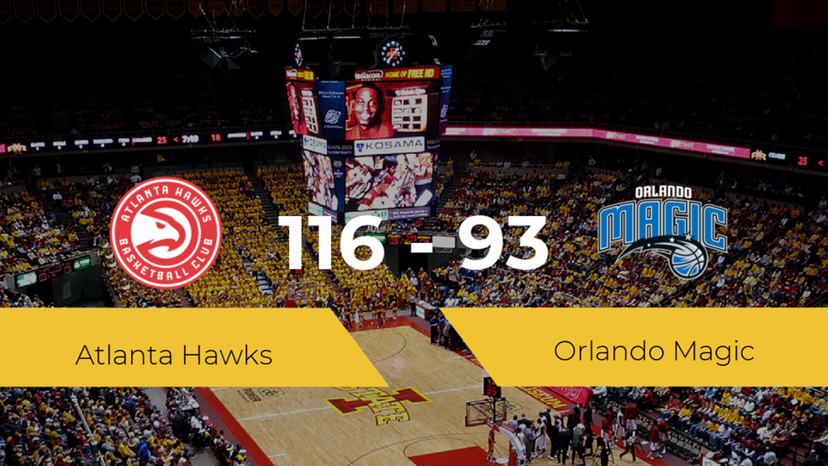 Atlanta Hawks gana a Orlando Magic (116-93)