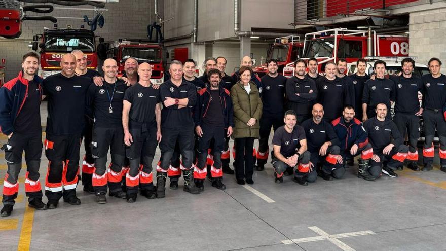 Moriyón visita a los bomberos | EPE